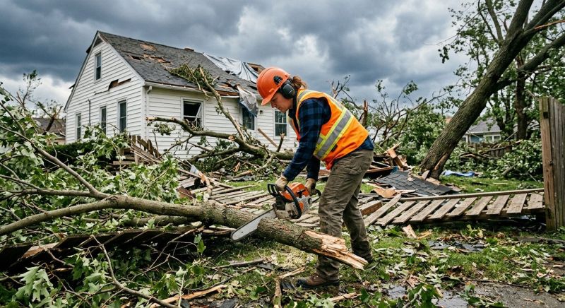Storm Damage Restoration in Overland Park, KS